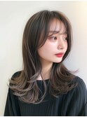 巻いても可愛い◎外ハネレイヤー×透明感カラー