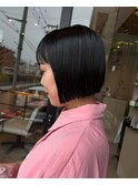 切りっぱなしボブ
