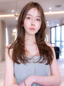 エースハバナ 渋谷(1 HAVANA) 顔周りレイヤー/20代30代大人かわいい/ブラウンベージュ