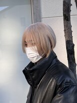 アロハナ 津店(ALOHANA)&nbsp;メンズレイヤーマッシュウルフ！ブロンド・ホワイトベージュ！