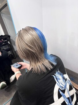 アクロ アオ(ACRO.ao) 【ACRO.ao】ホワイトベージュ/ブルー/ツートンカラー