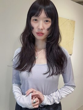 ユー セント(yew scent) 顔周りレイヤー波巻きロング