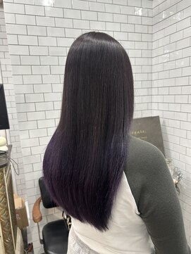 レガーレ(Legare) 【広島韓国ヘア】透明感パープルカラー!