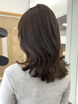 ＊セミロングレイヤーカット顔周りレイヤーウルフハッシュカット