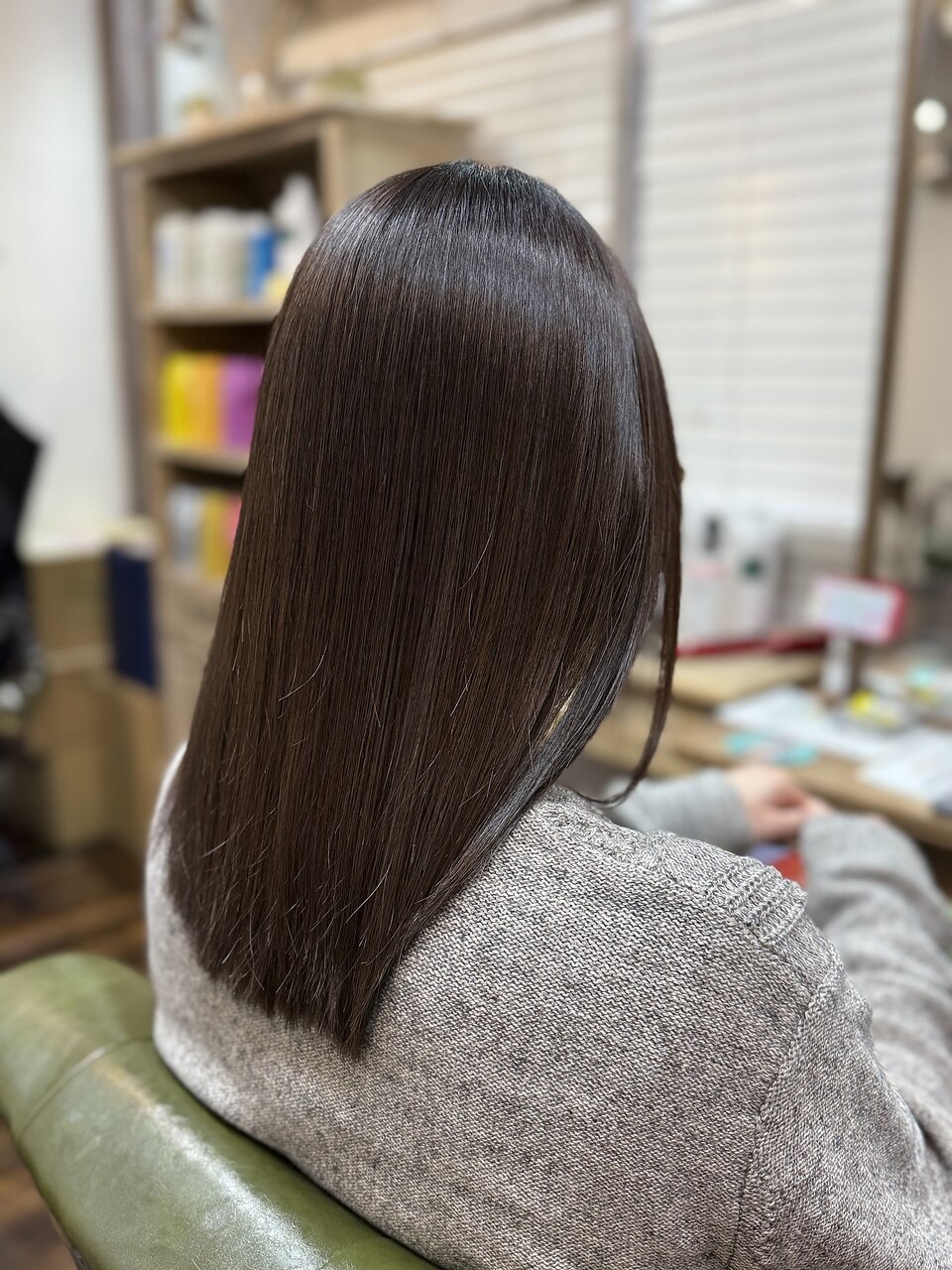 カット＋髪質改善カラー（白髪染め可） 【トリートメント込】\15400