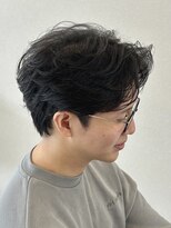 サイクル(CYCLE)&nbsp;MEN’S HAIR/サーフカール/刈り上げセンターパート/伊勢崎