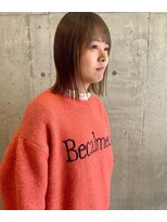 ロッカヘアエジェ(ROCCA hair eje.)&nbsp;くびれヘアシースルーバング×ミディボブ