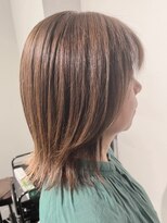 ヘアメイクアクト 都賀店&nbsp;ハイライト/レイヤーボブ/外ハネボブ/くびれボブ/ミディアム