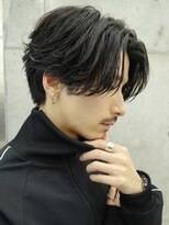 テン 心斎橋(tenn.) 難波フェザーパーマ毛流れセンターパートカルマパーマ強め20代