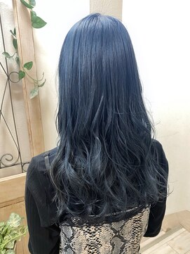 美容室 パルス 静岡鷹匠店(PALS) ネイビーカラー　ブルーカラー　ダブルカラー　髪質改善