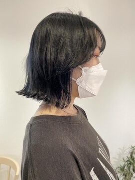 ヨーク(YOKE) 【 YOKE 】結べるボブ顔周りレイヤーブルーアッシュ韓国