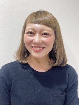 ベルクープス 天王寺店(Belle Coupes) 【BelleCoupes】垣谷千佳 オン眉ハイトーンボブ 10代20代30代