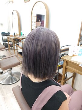 アーシェ 横浜店(A'SHE) ボブ　ブリーチカラー