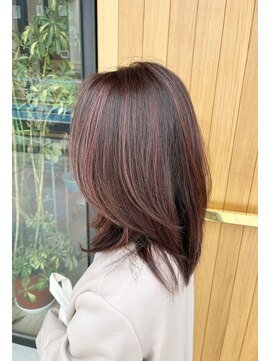 シャメル(Chamel) ピンクハイライト◇オージュアトリートメント◇ひし形レイヤー