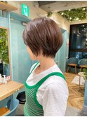 浦和ショートヘアショートカット白髪ぼかし白髪染めボブ40代50代