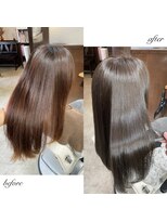 ムーブ(Moob)&nbsp;olive ash  color ブリーチなしカラー【別府】