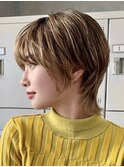30代40代大人女性/前髪ありショートボブ/ショートヘア/髪質改善