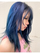 チクロ(ticro) 【チクロ】ワンホンヘアレイヤー　ブルー