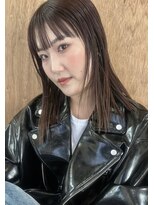 ユニ(uni)&nbsp;ワイドバング/ぷつっとカット/透け感カラー/20代/30代