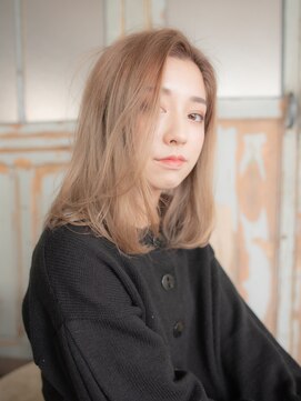 美容室イマジン(imagine) 外国人風ハイトーンミディアムボブ