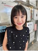 【ステップボーンカット】キッズカット/くびれボブ