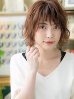 カバーヘア ブリス 志木南口駅前店(COVER HAIR bliss)&nbsp;ハイライトくせ毛風切りぱなしボブこなれヘアc5志木20代30代40代