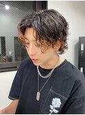 10075黒髪メンズツイストスパイラルスパイキーショート