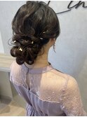 シニヨン/シニヨンアレンジ/結婚式ヘア/お呼ばれヘア/ヘアセット
