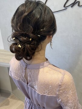 リンク(Link) シニヨン/シニヨンアレンジ/結婚式ヘア/お呼ばれヘア/ヘアセット