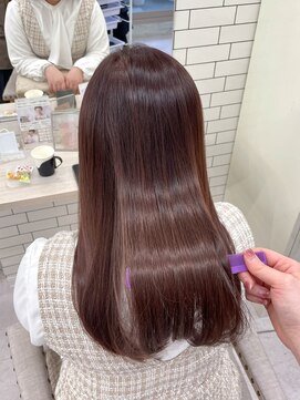 ミリィバイアヤラ 船橋店(MIRYI by ayala) 【Chiharu】艶々ピンクブラウンカラー/船橋/透明感カラー