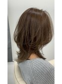 くびれレイヤーカット/マロンベージュ/ラベンダーミルクティー