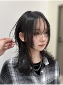 ミディアムウルフ/ウルフヘア/ウルフカット/ハッシュカット