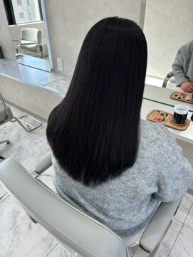キング(K!ng) 縮毛矯正髪質改善ハイライトレイヤーカット枚方美容室エクステ