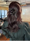 【あきら】ヘアセットカチモリハーフアップ結婚式