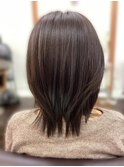 絶壁解消/ひし形/大人可愛い/斜めバング/40代/ミセスヘア29B