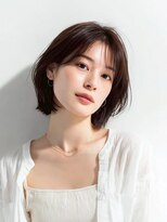 リベルテ 高崎(Liberte) 切りっぱなし韓国内巻きボブ
