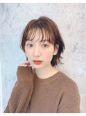 ボブルフくびれヘアシースルーバング20代30代40代 担当畑