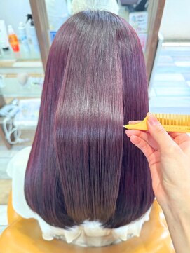 TJ天気予報 3t 日進店 パープルカラー/デザインカラー/ダブルカラー/ブリーチ/艶感