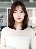 ☆ワンカールパーマレイヤーミディアムレイヤー顔周りカット小顔