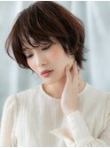 立体感ヘルシースタイル小顔暗髪ウルフカットt小山20代30代40代