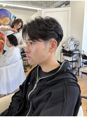 メンズカット/フェザーパーマ