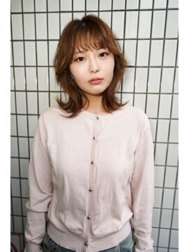 シクネ 新潟駅 万代(SHICUNE) ユウダイ★新潟/万代 くびれレイヤー ベージュブラウン ロブ