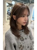 レイヤーカット/ミルクティーグレージュ20代30代40代