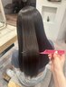 カット＋ストレートパーマ＋アミノ酸トリートメント+ナノバブル￥8200
