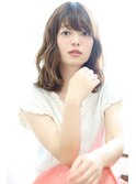 ☆Arlel 池袋☆ツヤ感ベージュカラー！波ウェーブロブ