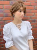 【山田】ひし形外ハネショートボブ