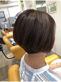 重めショートボブ