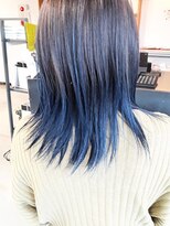 アズヘアー(A's HAIR) ブルー グラデーション カラー（ブリーチ×アディクシーカラー）