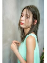 オースティン 門前仲町(AUSTIN)&nbsp;大人かわいい前髪セシルカットココアブラウンフリンジウェーブ