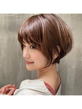 アリエッタ ギンザツー(ARIETTA GINZA2) メッシュカラー 韓国マッシュ 暗めカラー グレージュBOB　艶髪
